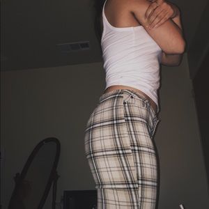 vintage plaid pants